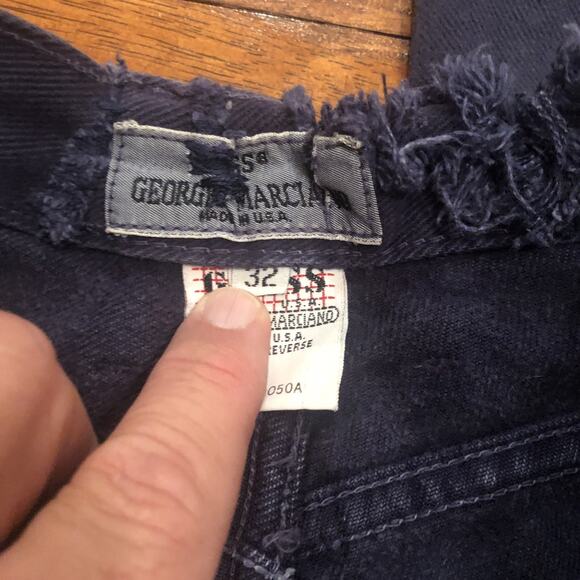 Vintage Guess Jeans By Marciano Pants Denim Made in USA 32x29 Distressed 1990’s - Picture 11 of 14